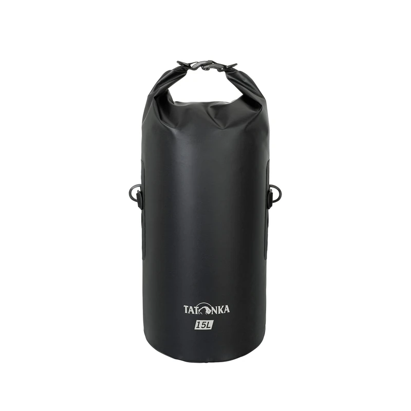 Tatonka WP Stuffbag 15 L / 25 L / 48 L - Lightweight, Waterproof Pack Sack with Roll Closure and 15, 25 or 48 Litre Volume, Black, 15 litres, Lightweight and Waterproof Pack Sack with roll Closure