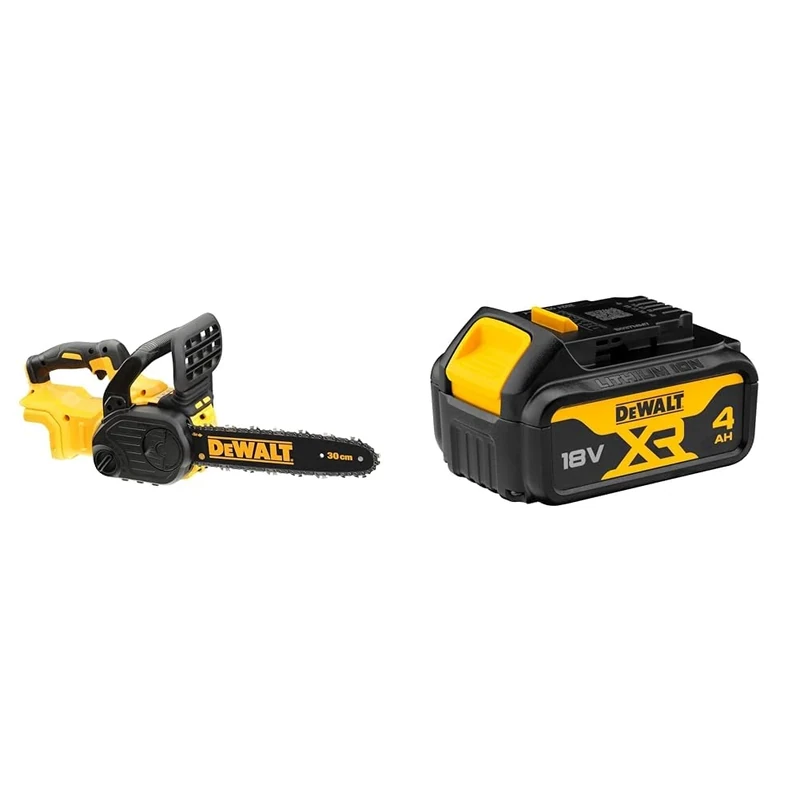 DEWALT DCM565N-XJ 18V XR Brushless 30cm Chainsaw + DEWALT Battery