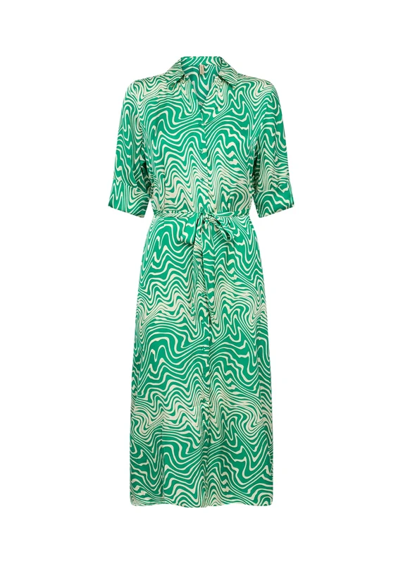 SOYACONCEPT Women's SC-Luna 3 Dress, Green, XL