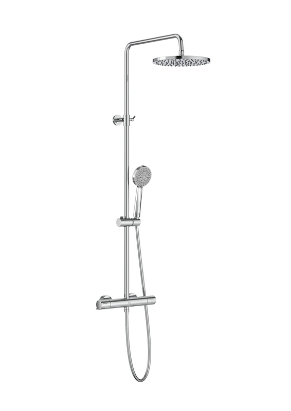 Roca, Victoria (Neck) Plus Thermostatic Shower Column with Height Adjustment, 385 mm x 73 mm x 835 mm, A5A2F18C00