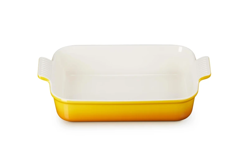 Le Creuset Heritage Rectangular Dish, Stoneware, 32 cm, 2.31 kg, Nectar, 71102326720001