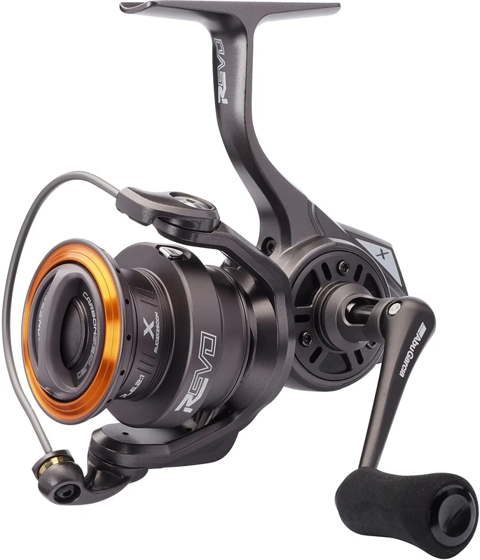 Abu Garcia Spinning Reel, Revo X Spinning Reels, Predator Fishing, Fresh water Angler, Perch, Pike, Zander, Grey, 5.1:1 Gear Ratio, Robust & Lightweight, 7+1 Bearing Count, 2500