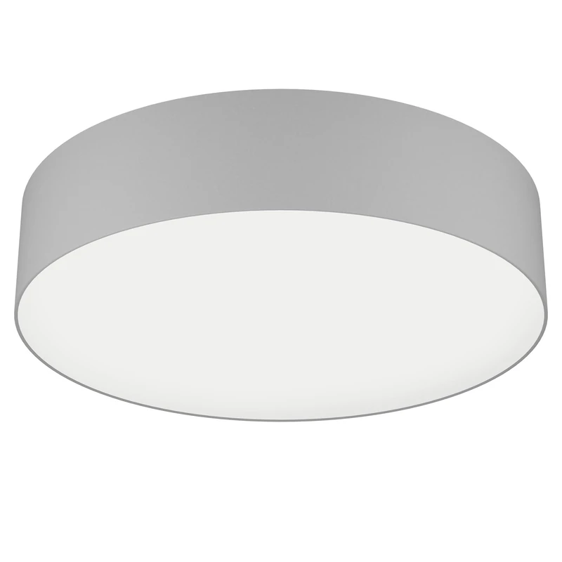 Eglo Connect.z Smart Home LED Ceiling Light Romao-Z, Round Zigbee Lighting, app and Voice Control Alexa, tunable White (Warm - Cool White), RGB, dimmable Spotlight, Grey Fabric lamp