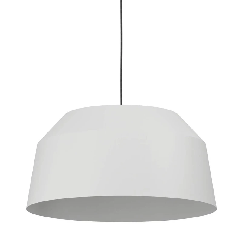 Eglo Pendant Lighting Contrisa, Ceiling Light Fitting in New Nordic Design, Hanging lamp for Dining and Living Room Made of Grey Metal, E27 Socket, Ø 20 in