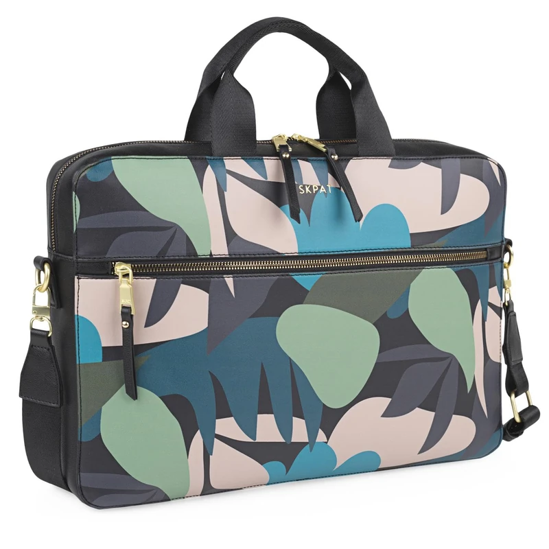 SKPAT - Stylish and Practical Laptop Bags for Women: Designer Totes, Leather Handbags, and Large 15.6 Inch Totes - Work Bags for Every Occasion, Leaves