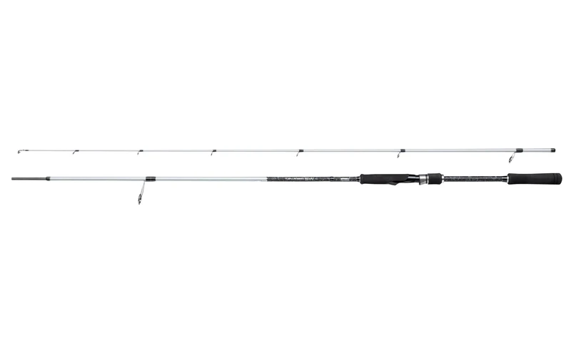 Mitchell Tanager SW Spinning Rod | Saltwater Boat & Shore Fishing Rod for Sea Anglers | Durable Carbon Composite | Lightweight, Powerful & Corrosion-Resistant | Unisex, Silver/Black, 2.1m | 10-40g