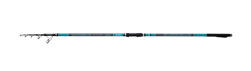 Mitchell Suprema SW Surf Tele, Fishing Rod, Spinning Rods, Surfcasting Fishing, Designed and Developed in Italy, Saltwater Spin, Unisex, Black/Blue, 4.2m | 180-250g
