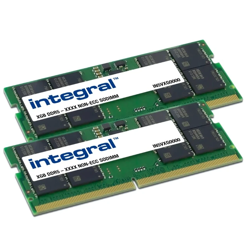 Integral 16GB Kit (2x8GB) DDR5 RAM 4800MHz SODIMM Laptop Notebook MacBook Memory Module