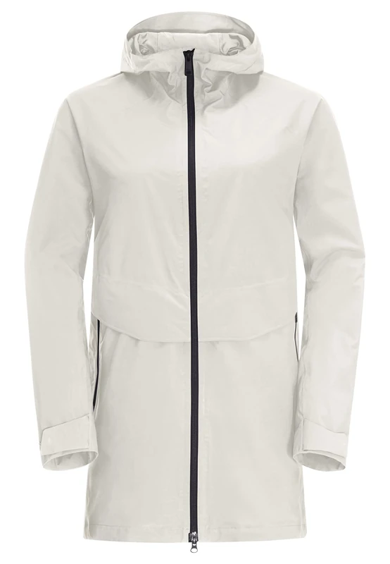 Jack Wolfskin Mainkai Long Jacket Silver Cloud XXL - Image 1