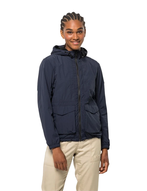 Jack Wolfskin Women's Lightsome Wander JKT W Softshell Jacket, Night Blue, S