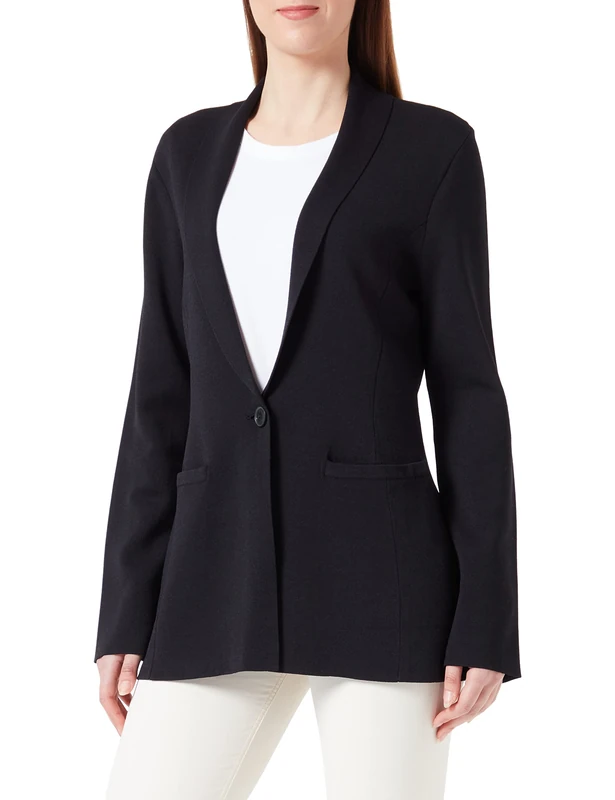 Comma Women's 60.2.61.15.152.2129109 Blazer, Black 9999, 8