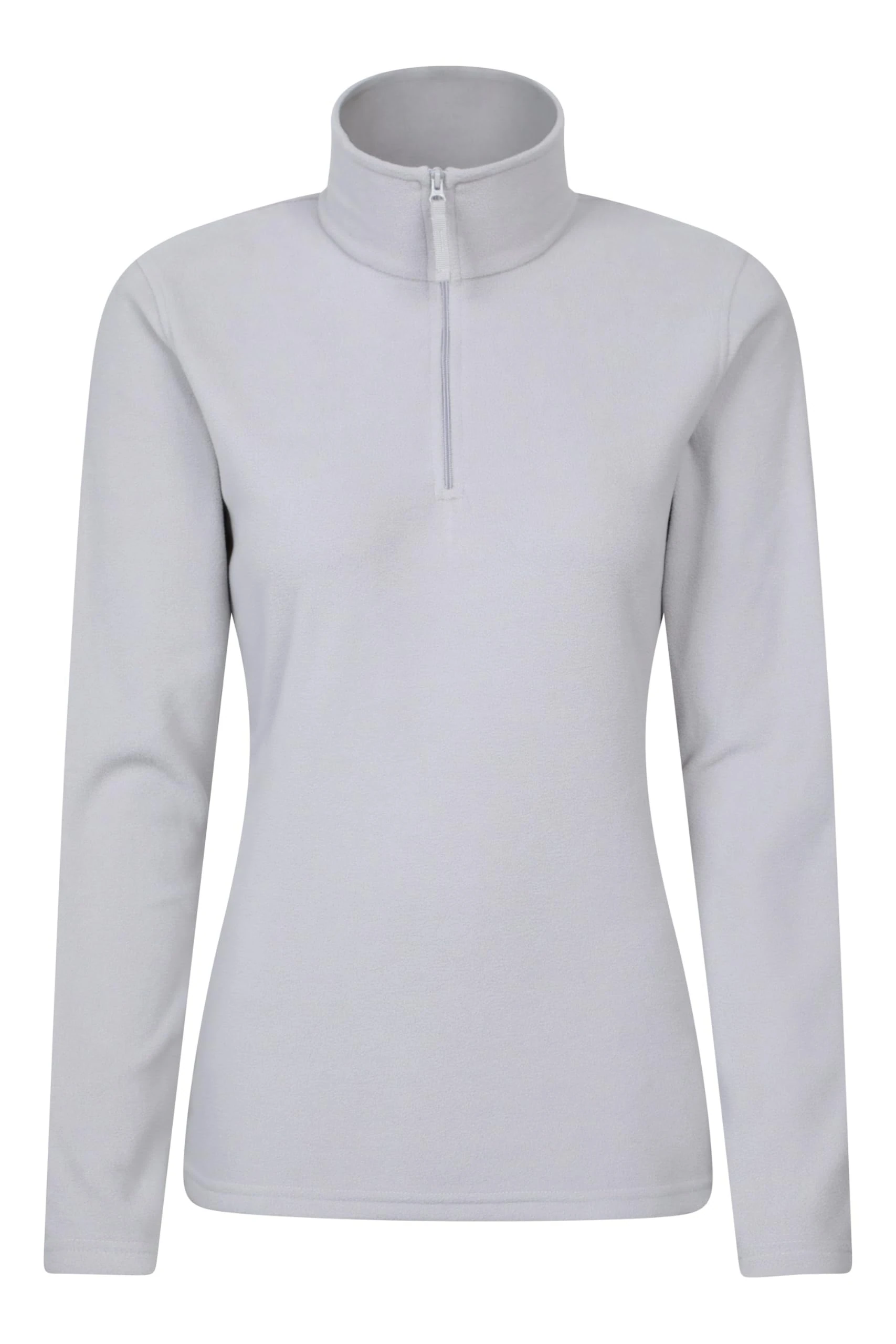 Mountain Warehouse Camber Half Zip Women's Fleece - Lightweight, Warm & Cosy Half Zip Sweatshirt Top - Best for Camping, Outdoors, Travelling & Hiking Charcoal (Plain) S