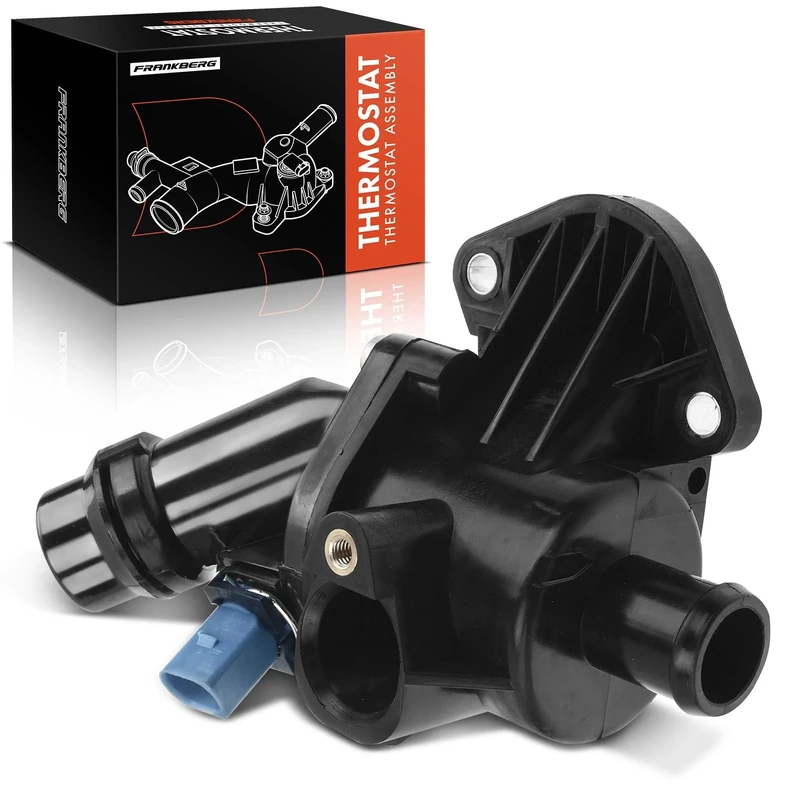 Frankberg Engine Coolant Thermostat Compatible with A4 8E2 8EC 8ED 8HE 2001-2008 A6 4B2 4B5 2001-2005 P.a.s.s.a.t 3B3 Variant 3B6 2.0L 2001-2005 Replace# 06B121111K