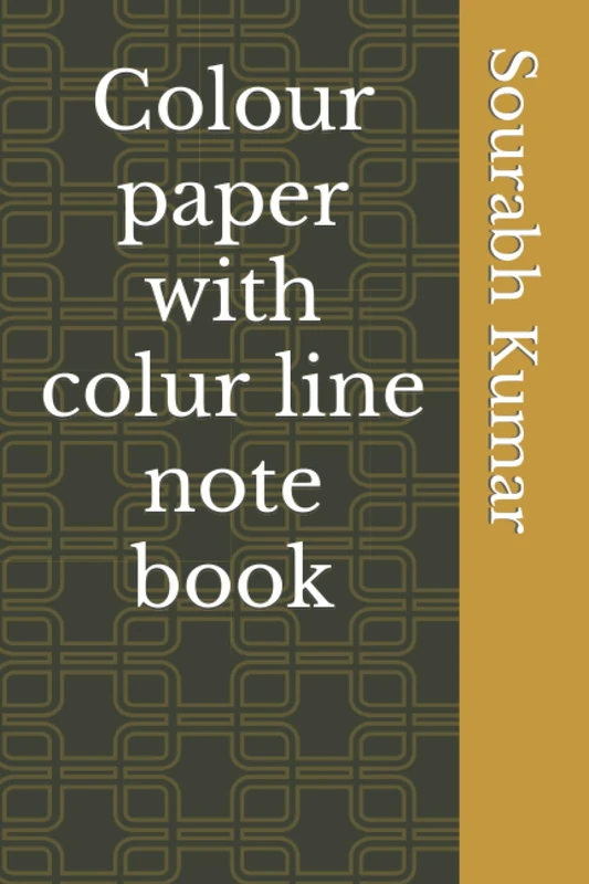 Colour paper with colur line note book