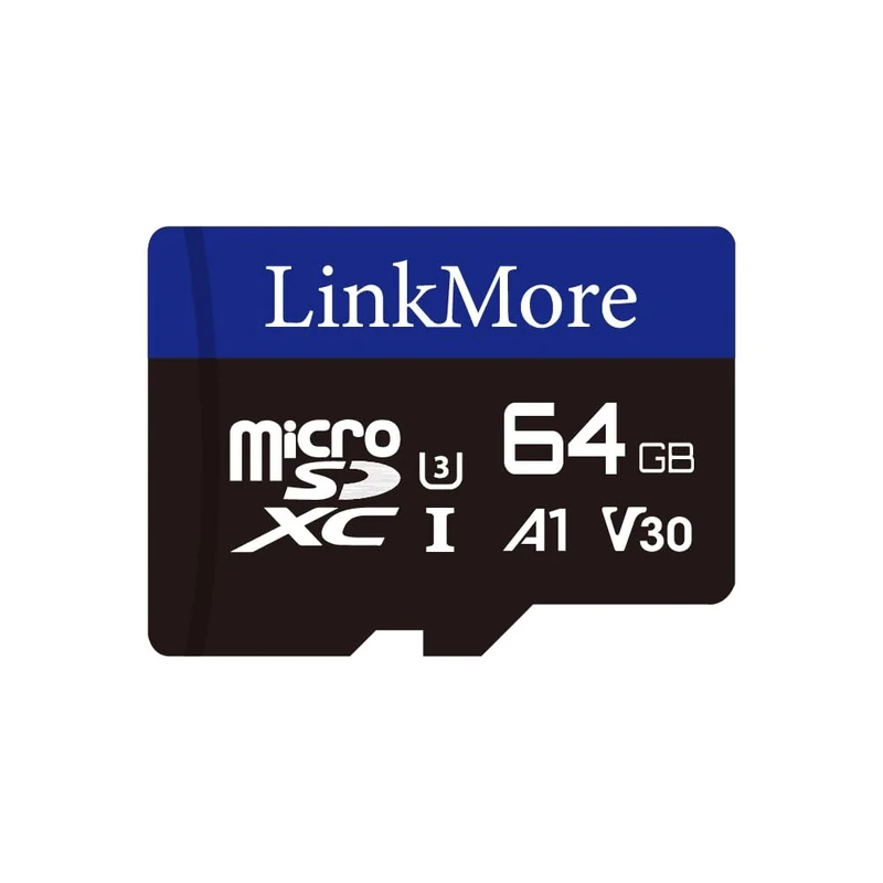 LinkMoreMicro SDXC Card, A1, UHS-I, U3, V30, Class 10 Compatible, Read Speed Up to 95MB/s,Write Speed Up to 35 MB/s, SD Adapter Included (64GB)