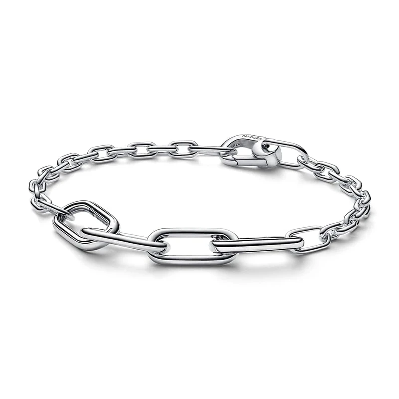 PANDORA ME Slim Link Chain Bracelet In Sterling Silver For Medallion Charms, Size 16, No Box