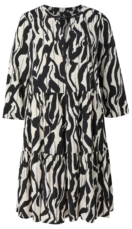 Comma Women's Dress, 99b5 Black, 14