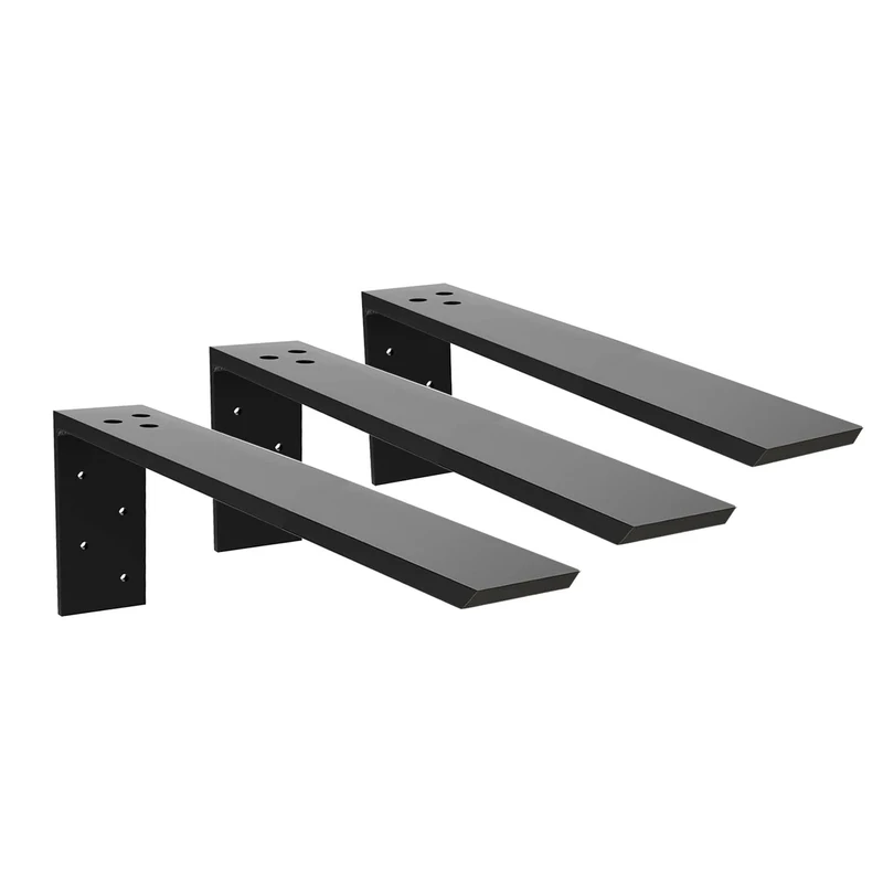 Heavy Duty Countertop Support Bracket 2 Pack - 16" x 6" x 2.5" Forward L Bracket Metal Corbels for Quartz/Granite/Wood/Concrete/Laminate Countertops