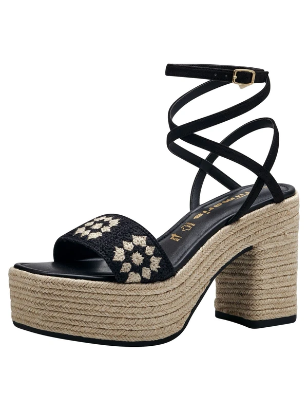 Tamaris Sandals 1-1-28035-30, Black (Black Comb), 4 UK