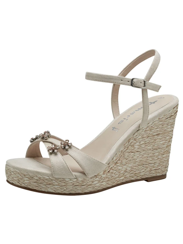 Tamaris 1-1-28025-30 Women's Trainers Wedge Sandal, Shell, 3.5 UK