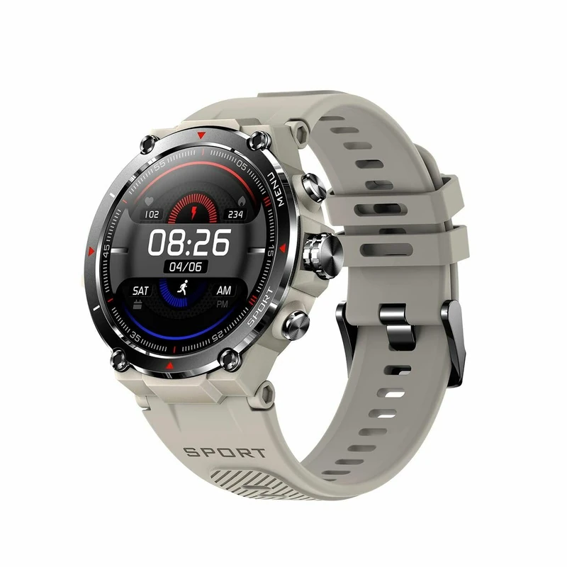 DCU TECNOLOGIC GPS Smartwatch Smart Watch Amoled HD Touchscreen 14 Sports Modes Notification Apps and Calls IP68* Grey