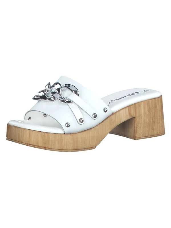 Tamaris Women's Slippers, Women's Slip-on, touchit Footbed, White, 4 UK