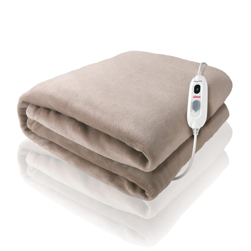Ufesa Softy Plus Electric Thermal Blanket 180 x 140 cm, 120 W, Ultra-Soft, 3 Temperature Levels, Automatic Shut Off, Washable