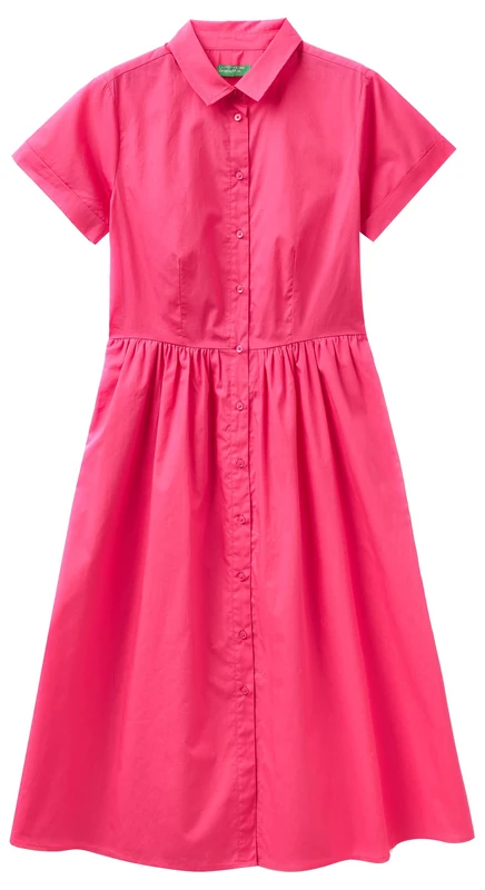 United Colors of Benetton Dress 4EW7DV04U, Fuchsia Purple 02A, XS Woman, Fuchsia Purple 02a, XS