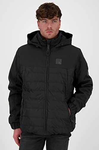 alife & kickin Men's Mr Blackak Winter Jacket Warm Lined S-XXXL, Moonless, S