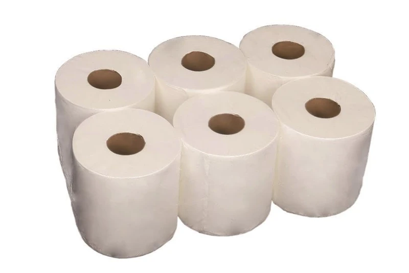 COFAN 10391062 Papel Secamanos Reciclado (6 Rollos) - Papel Secamanos Reciclado Blue 90mts (6rollos) for DIYers & professionals, designed for repair, installation and workshop tasks, blue, single unit - Image 1