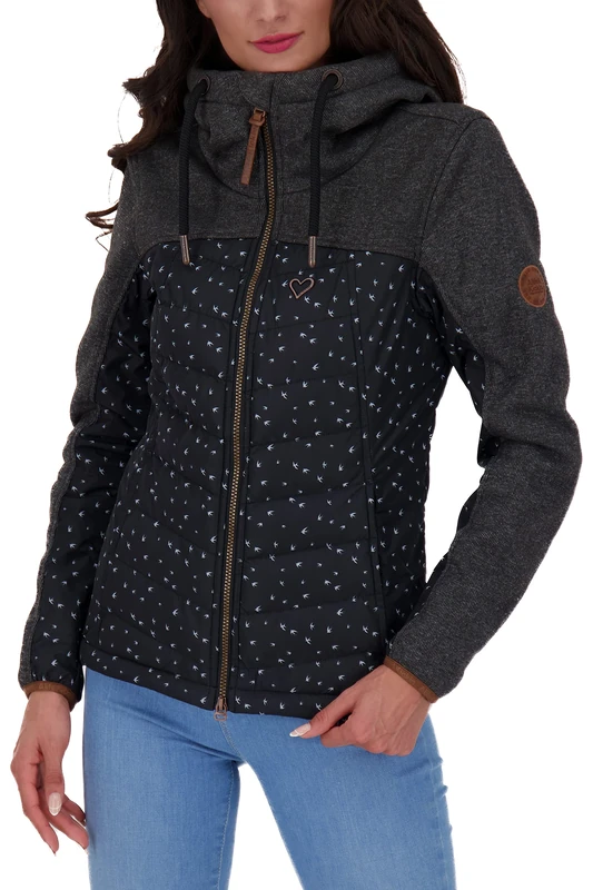 alife & kickin Women's Colbieak B Winter Jacket Warm Lined XS-XXXL, Moonless, XXL