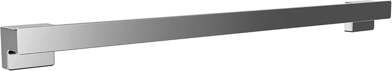 EMCO Cue Bathroom Towel Rail Wall Mounted 800mm Metal Towel Rail Towel Rail for Hand and Bath Towels, Chrome