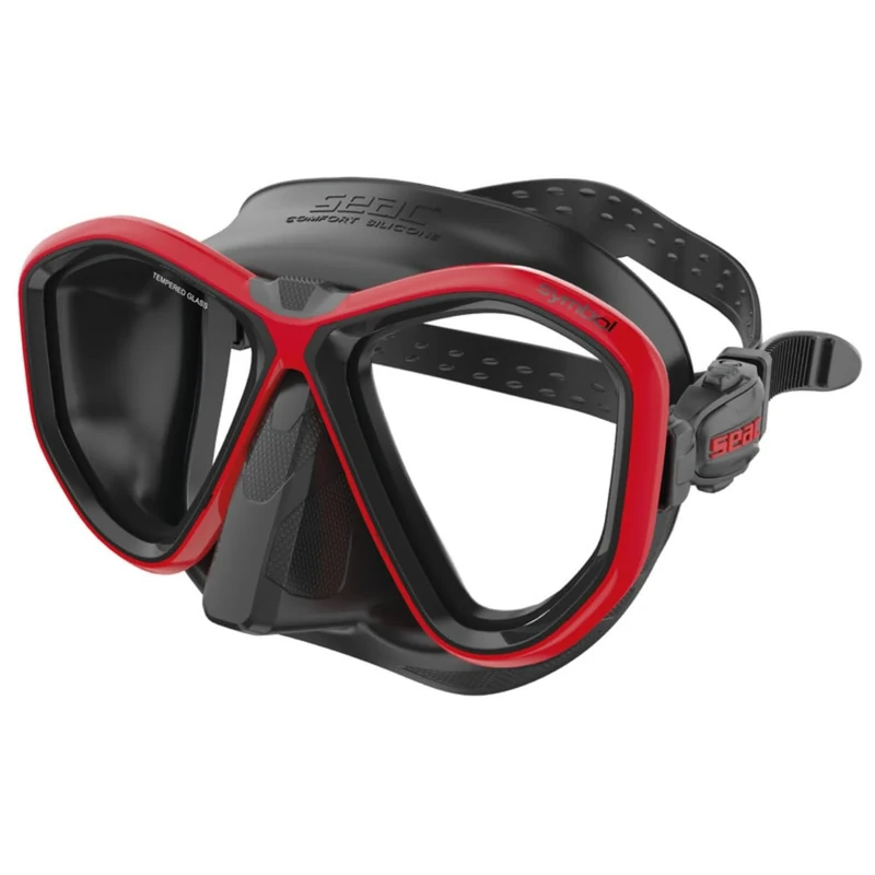 Seac Symbol, Made in Italy diving mask with two lenses and 3D buckle