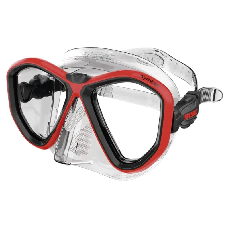 Seac Symbol, Made in Italy diving mask with two lenses and 3D buckle