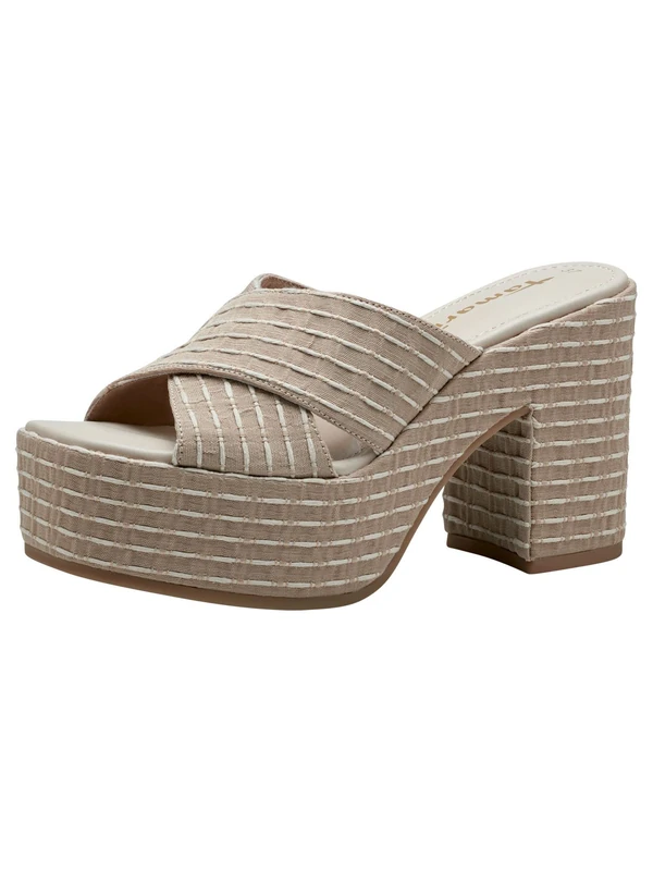 Tamaris Mules 1-1-27250-30, Beige Ivory, 6.5 UK