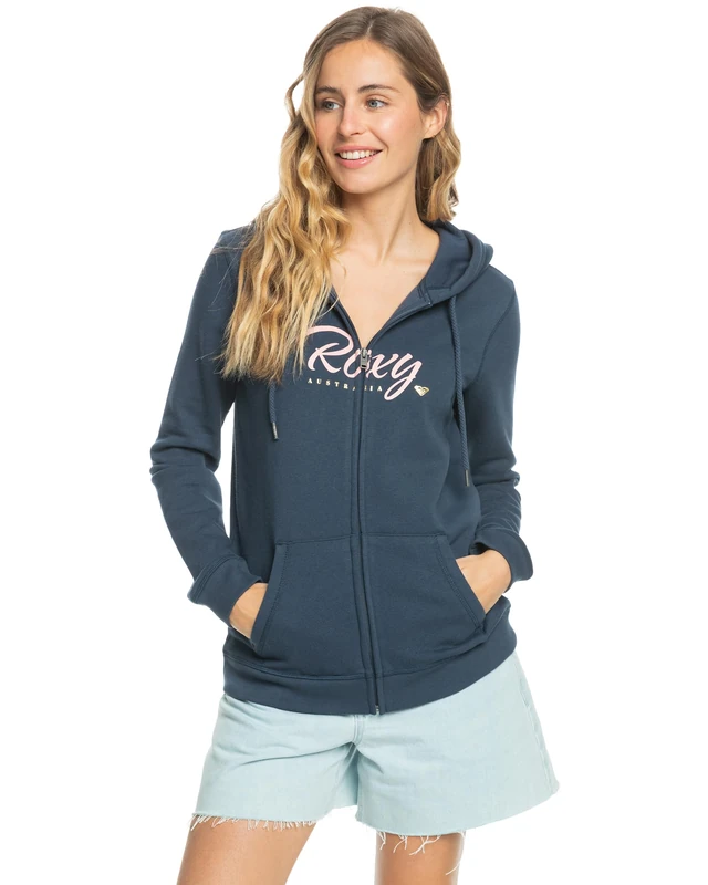 Roxy Womens Itia Zip Signature, Mood Indigo, L EU