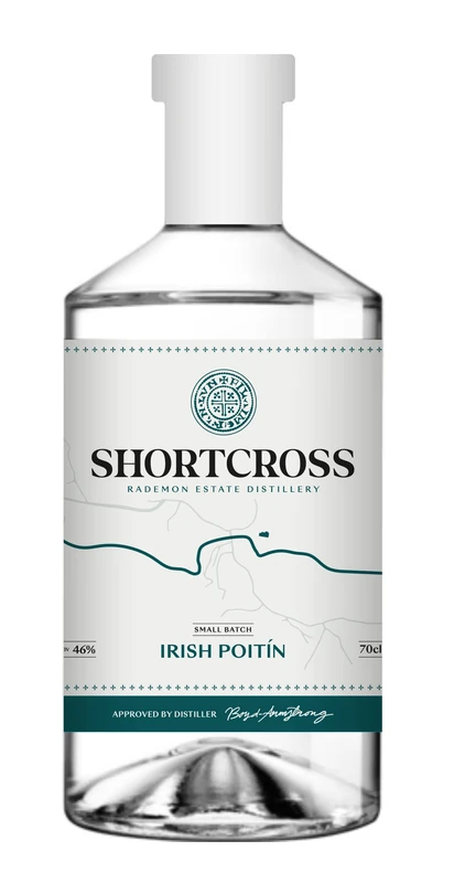Shortcross Irish Poitín I Notes of Apples & Pears I Distilled in Co.Down I Enjoy over ice with a Ginger Beer I Award Winning I 70cl : 46% abv I Poteen - Image 1