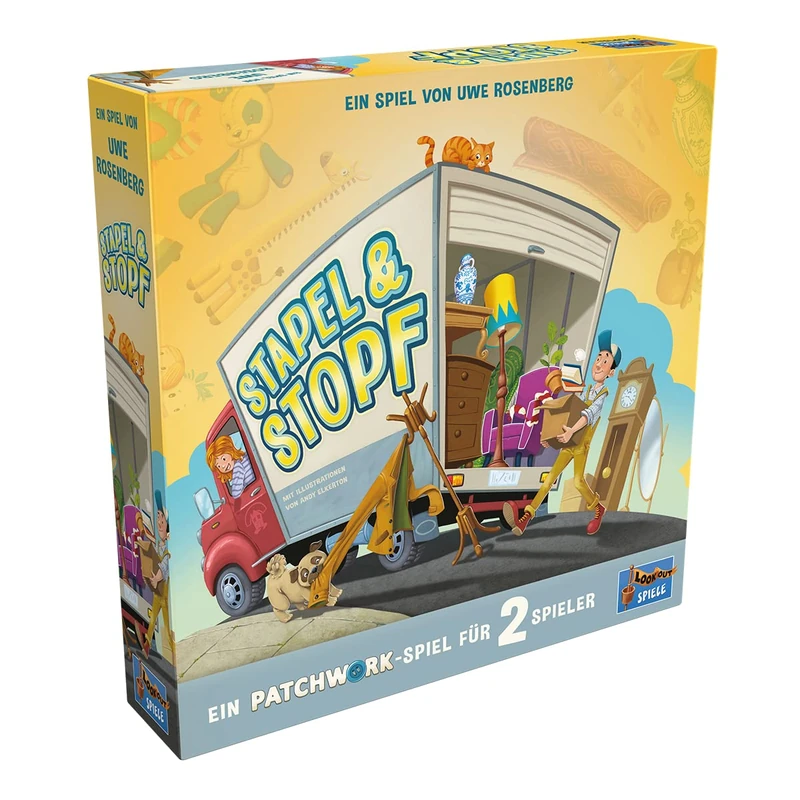 Asmodee Lookout Stacking & Stopping - 2 Player Tile Game