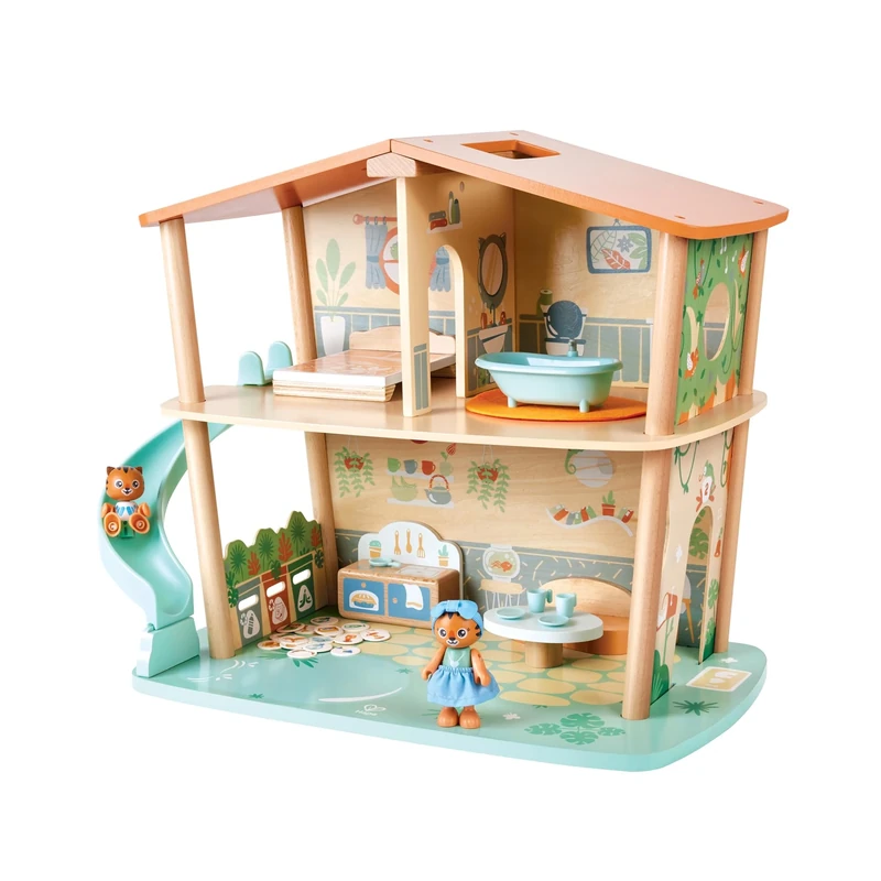 Hape Green Planet Explorers – Jungle House with Tigers, Figurine Playset for Kids, 3Y+