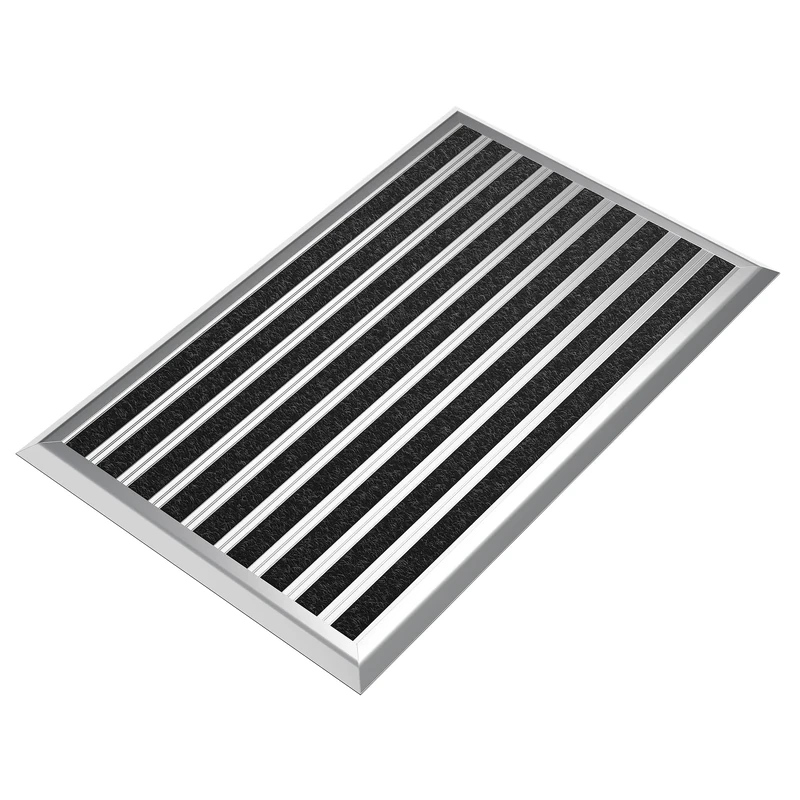 Outdoor grey door mat 50 x 80 cm, aluminum doormats, outdoor doormat, heavy duty door mats outside, welcome door mat, dirt trap outdoor mat, house entrance doormat, heavy duty door mat dirt trapper.