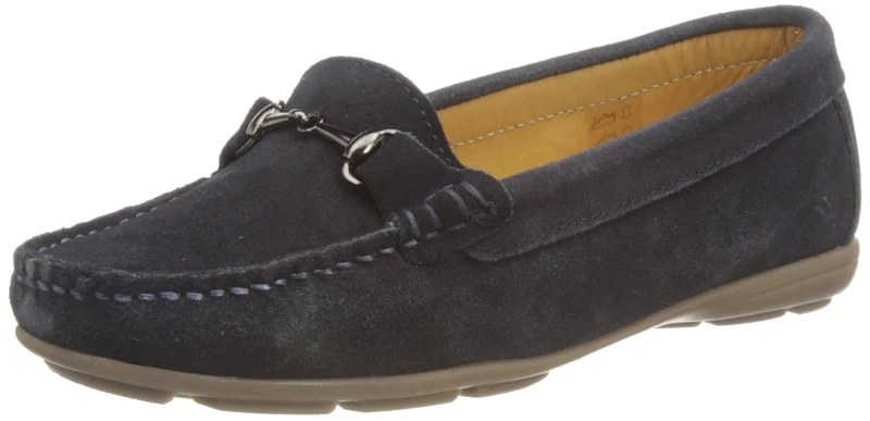 Hush Puppies Ladies Molly Snaffle Loafer, Navy, 3 - Image 1