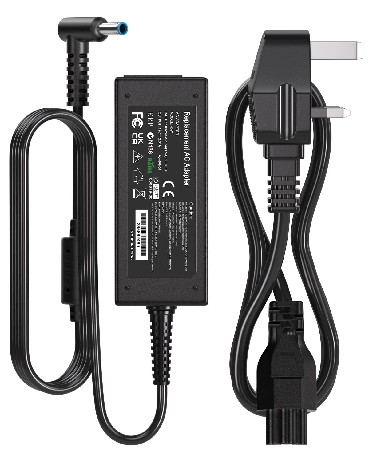 45W HP Laptop Charger for HP Laptop, 19.5V 2.31A Power Supply for HP Stream 11 13 14 HP Pavilion 11 13 HP Chromebook 11 14 HP Spectre x360 x2 11 13, HP ProBook 430 and More(4.5mm * 3mm)
