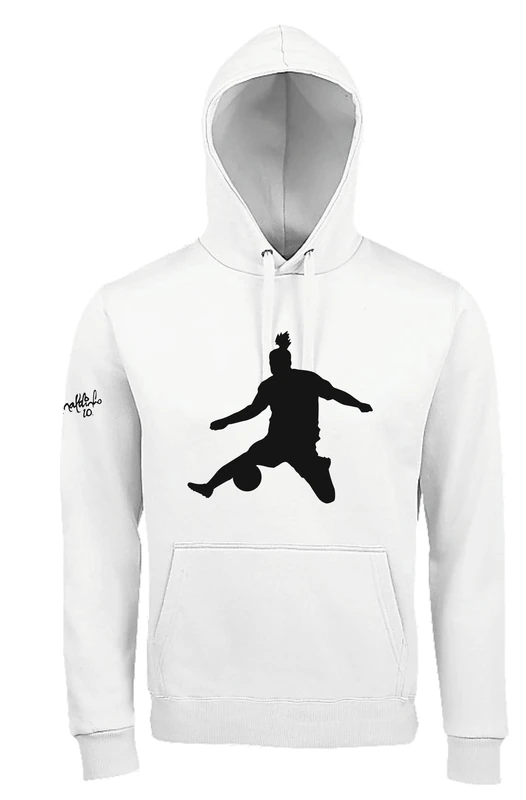 Ronaldinho10, Sweatshirt, Official Product, Hoodie White, Skill - Image 1