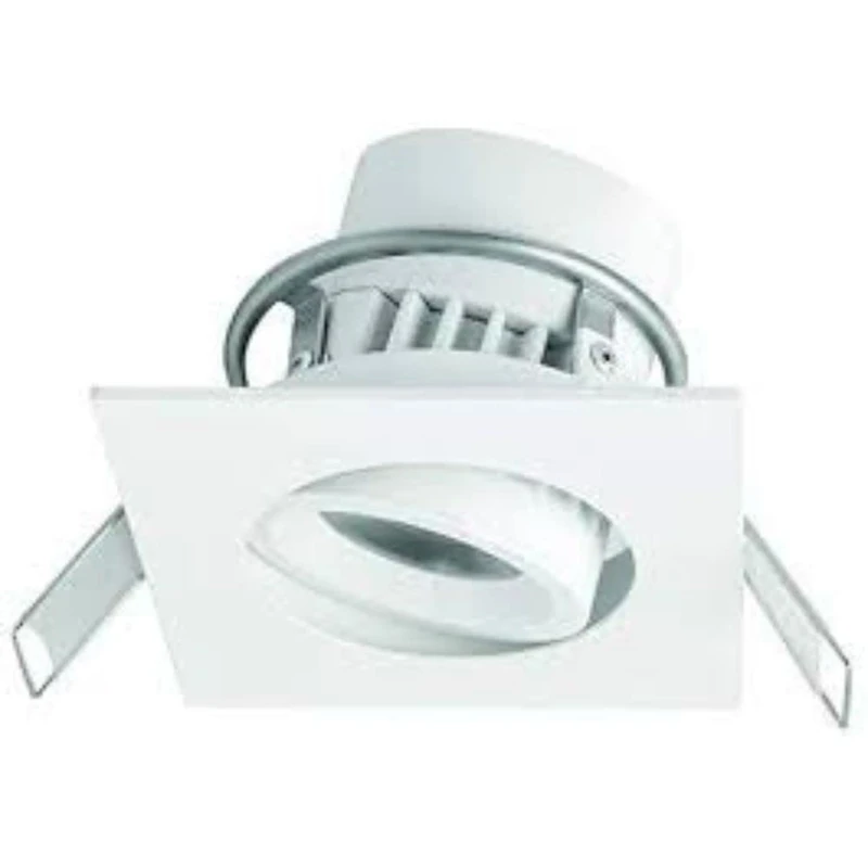 MEGAMAN _ Bulb _ SPOT Siena ROTULE / Adjustable 25E / Square / White / IP44 / CL II / 8W / 500LM / 36E / 100- 10% / Driver DC 1-10V / 2800K / 220-240V / - Image 1