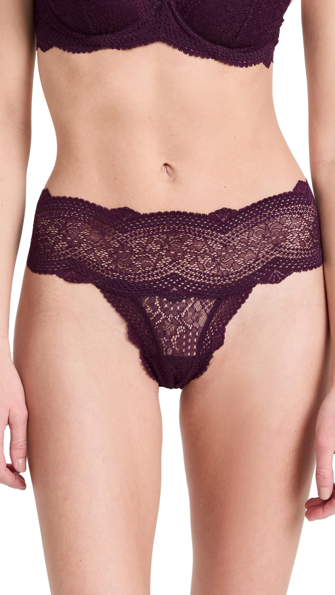 Cosabella Women's Forte Comfie Thong, Burgundy, M-L