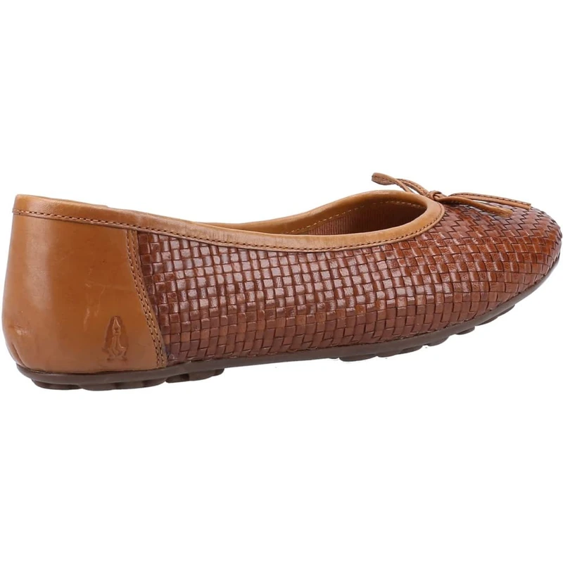Hush Puppies Ladies Janelle Woven Ballerina, Tan, 7