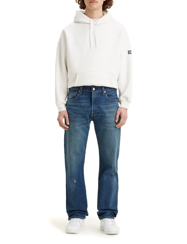 Levi's Men's 501 Original Fit Jeans, Float on Cloud Dx, 28W / 32L - Image 1
