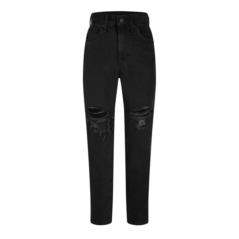 Levi's Women's High Waisted Mom Jean Blacks, Blacks., 25W x 29L
