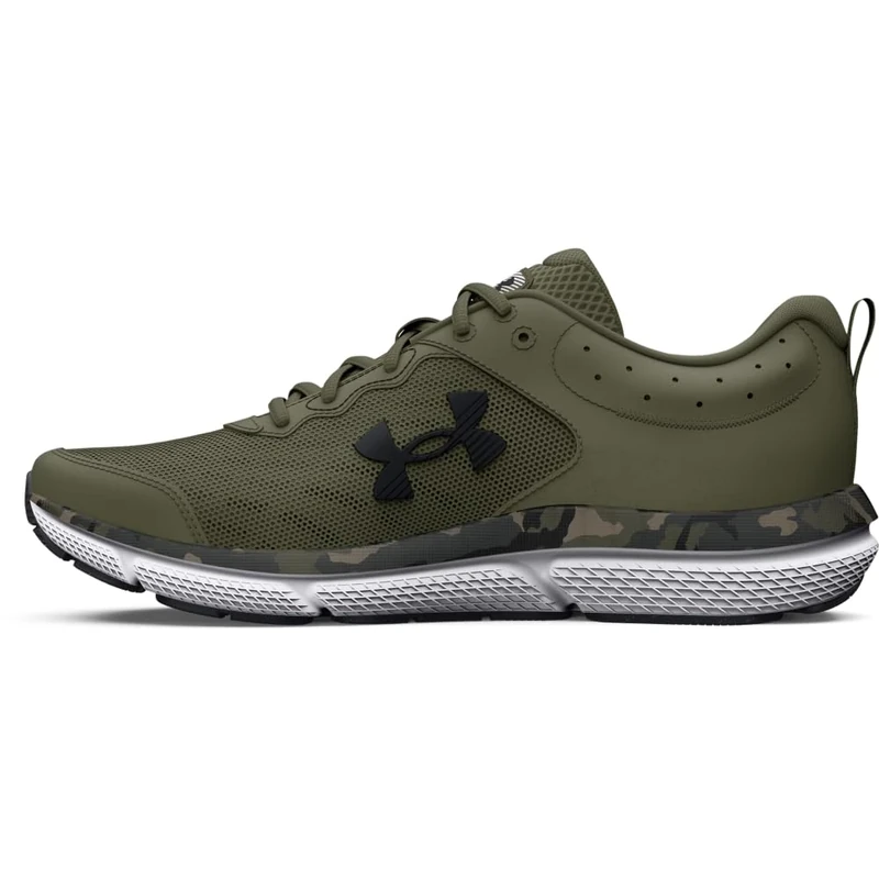 Under Armour mens Charged Assert 10 Camo Running Shoe, green, 7 UK