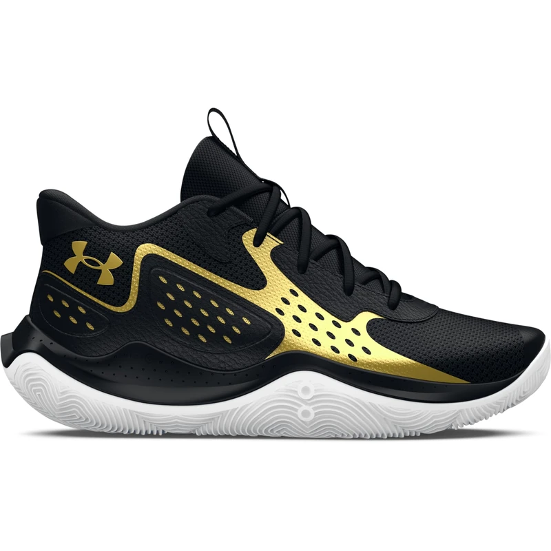 Under Armour Mens UA Jet 23 Basketball Shoes Unisex Trainers Black/Gold 9.5